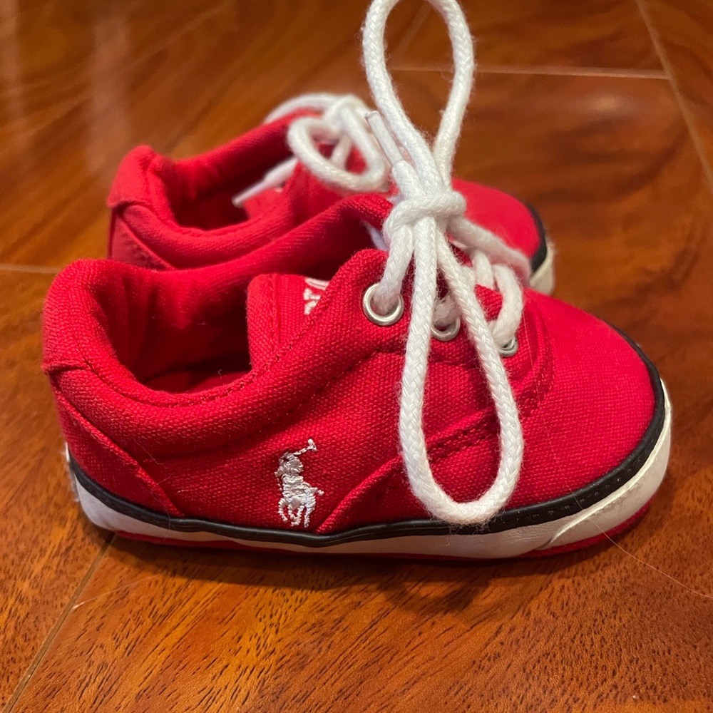 Ralph Lauren size 2 baby sneakers